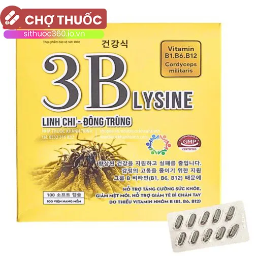 3B Lysine Linh Chi Đông Trùng