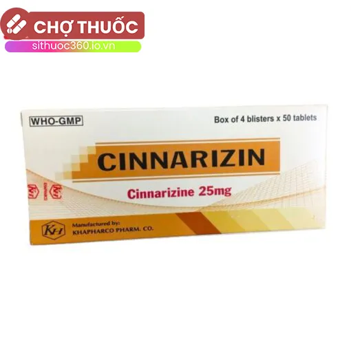 Cinnarizin 25mg Khapharco