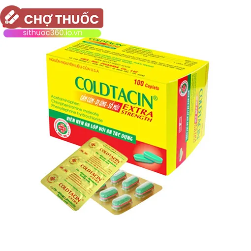 Coldtacin Extra (Hộp 10 vỉ x 10 viên)