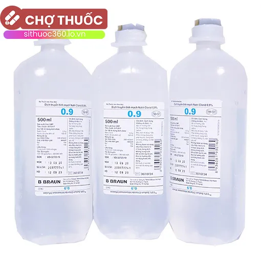 Dịch truyền tĩnh mạch Natri Clorid 0,9% B.Braun 500ml