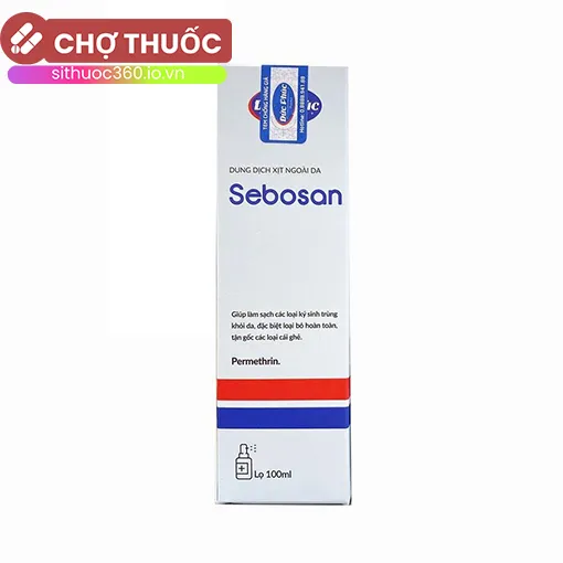 Dung dịch xịt ngoài da Sebosan 100ml