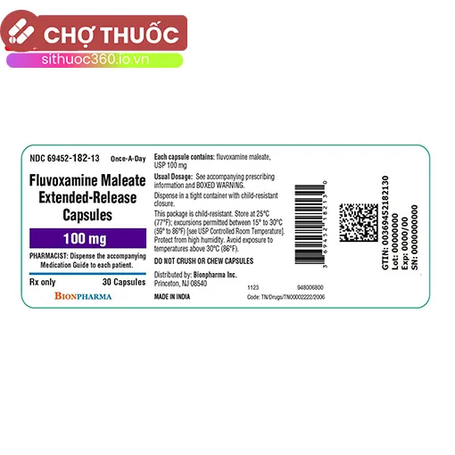 Fluvoxamine 100mg BionPharma