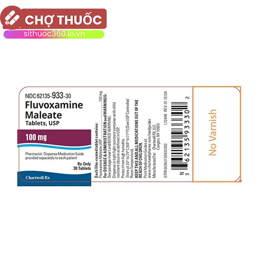 Fluvoxamine 100mg Chartwell