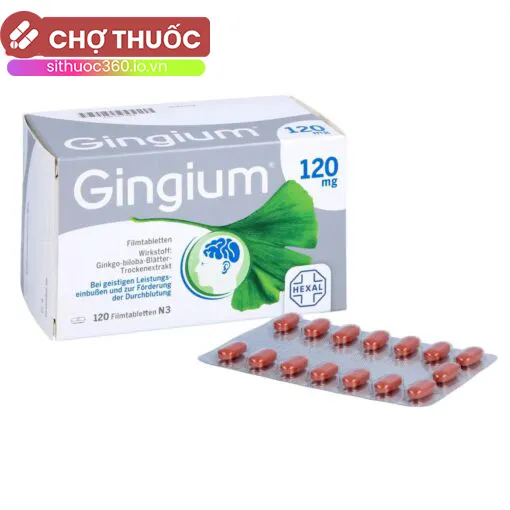 Gingium 120mg Hộp 120 Viên