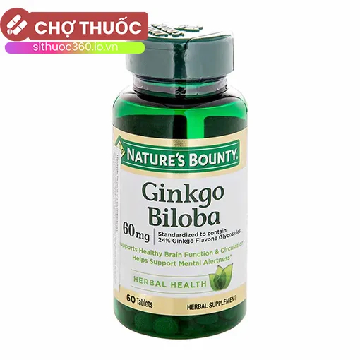 Ginkgo Biloba 60mg Nature's Bounty (60 viên)