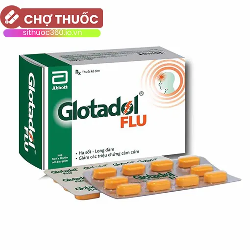 Glotadol Flu (xanh)