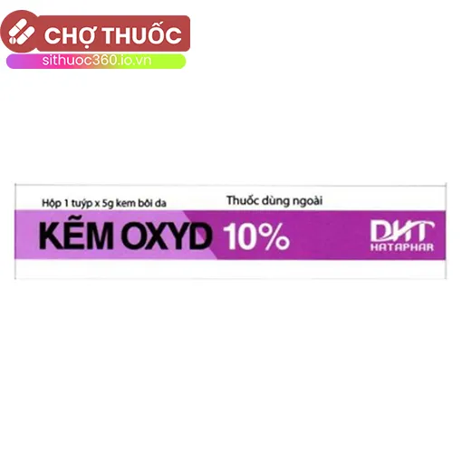 Kẽm Oxyd 10% Hataphar 5g