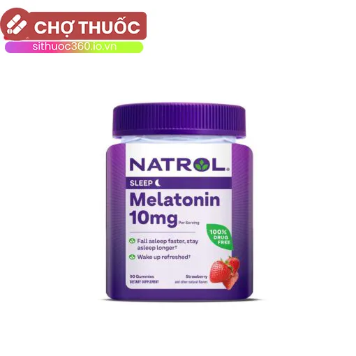 Kẹo ngủ Natrol Melatonin 10mg