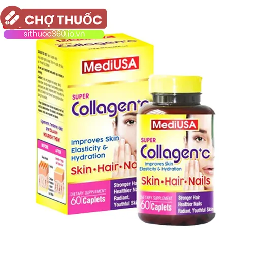 MediUSA Super Collagen + C (lọ 60 viên)