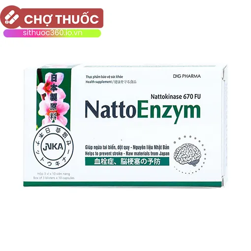 NattoEnzym 670 FU (3 vỉ x 10 viên)