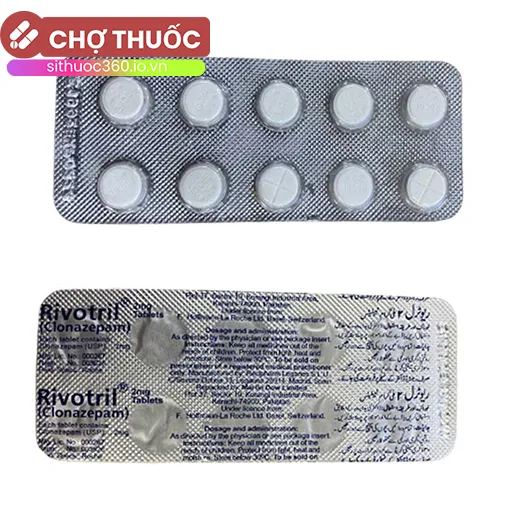 Rivotril (1 vỉ 10 viên)