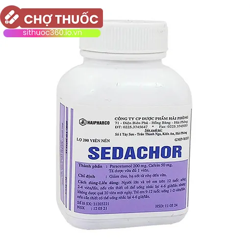 Sedachor (lọ 200 viên)