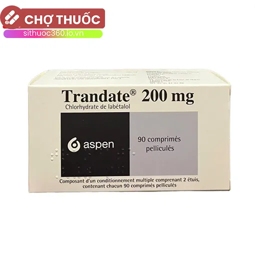 Trandate 200mg (hộp 90 viên)