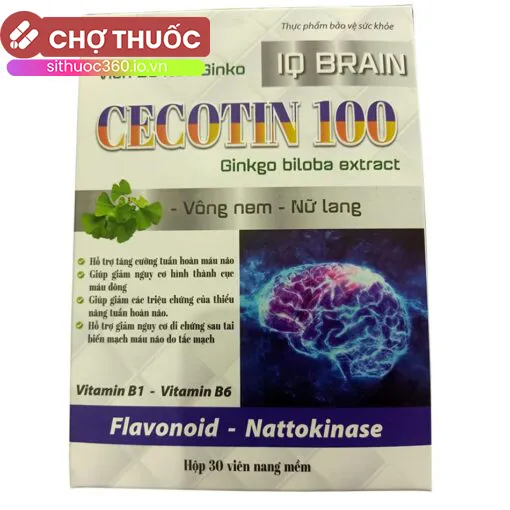 Viên bổ não Ginko IQ BRAIN Cecotin 100