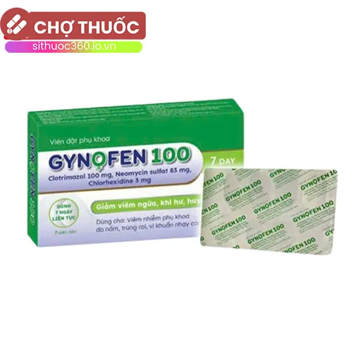 Viên đặt phụ khoa Gynofen 100