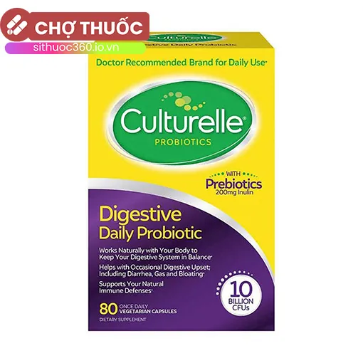 Viên uống hỗ trợ tiêu hóa Culturelle Digestive Daily Probiotic 80 viên